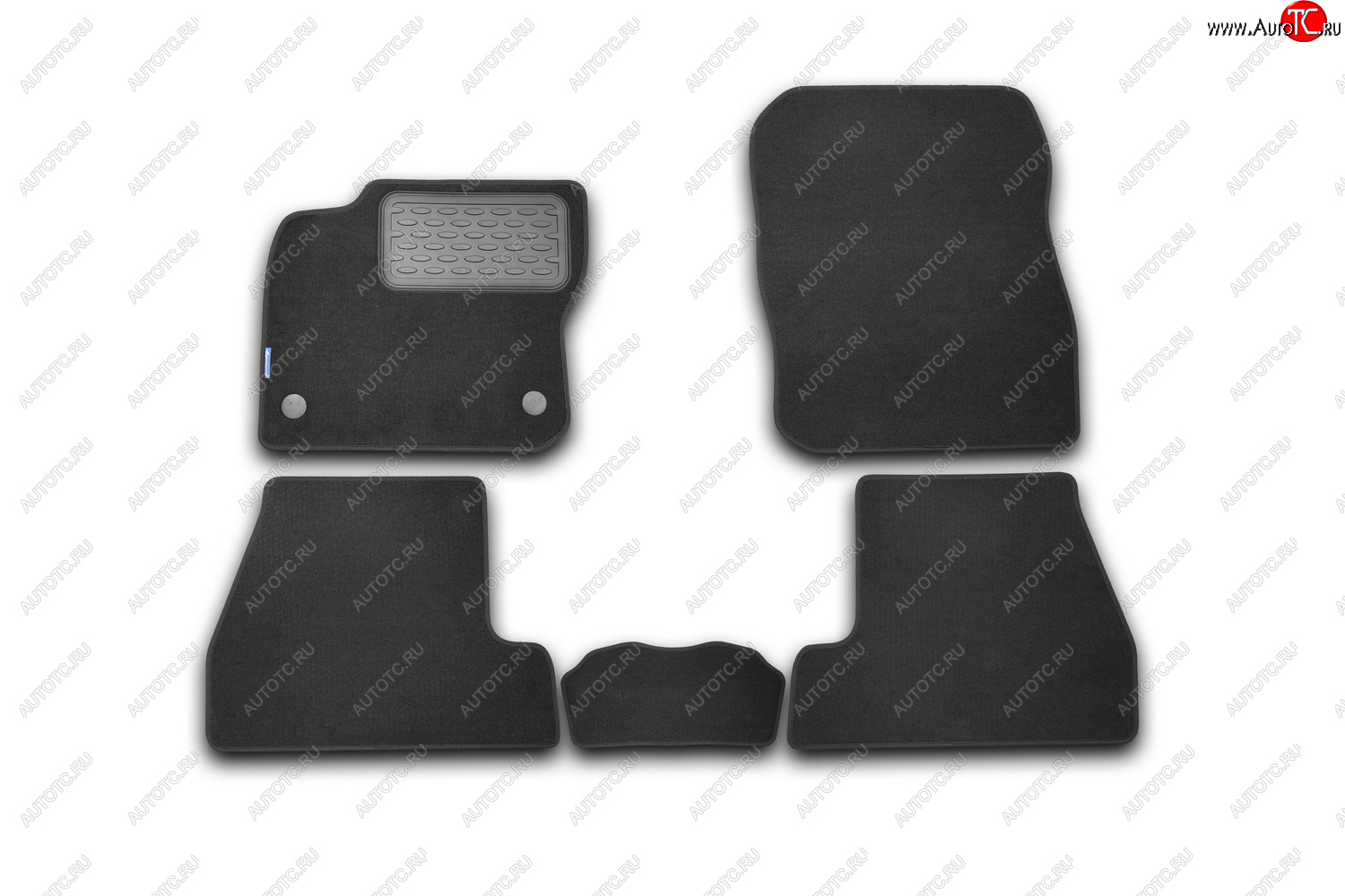 5 199 р. Коврики в салон FORD Focus 3 2011-2015, 2014-2019, хб., 5 шт. (текстиль)  Форд Фокус Autofamily nlt.16.32.11.110kh  с доставкой в г. Майкоп