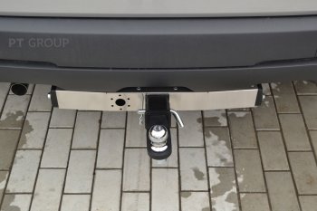 18 399 р. Фаркоп (с нержавеющей накладкой) Petroil Tuning Renault Duster HM рестайлинг (2021-2024) (Без заглушки )  с доставкой в г. Майкоп. Увеличить фотографию 5