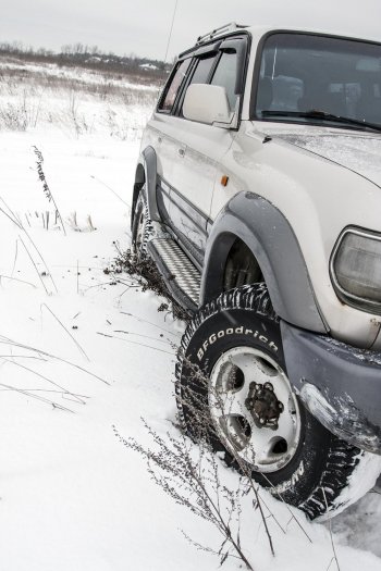 51 039 р. Защита порогов с подножкой РИФ Toyota Land Cruiser 80 (1989-1997)  с доставкой в г. Майкоп. Увеличить фотографию 3
