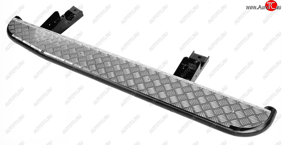 58 229 р. Защита порогов с подножкой (на а/м без гидроподвески) РИФ Toyota Land Cruiser 200 дорестайлинг (2007-2012)  с доставкой в г. Майкоп
