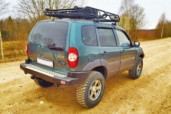 42 619 р. Бампер задний силовой РИФ Chevrolet Niva 2123 рестайлинг (2009-2020) (С квадратом под фаркоп)  с доставкой в г. Майкоп. Увеличить фотографию 4