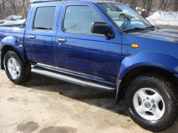 46 849 р. Защита порогов с подножкой РИФ Nissan NP300 (2008-2013)  с доставкой в г. Майкоп. Увеличить фотографию 2