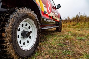 48 179 р. Защита порогов с подножкой РИФ Isuzu D-Max RT85 DoubleCab дорестайлинг (2011-2017)  с доставкой в г. Майкоп. Увеличить фотографию 4
