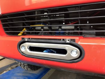 25 279 р. Площадка под лебёдку РИФ (в штатный бампер) Toyota Fortuner AN160 дорестайлинг (2015-2020)  с доставкой в г. Майкоп. Увеличить фотографию 3