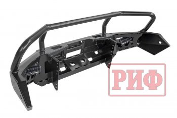 61 079 р. Бампер передний силовой РИФ Mitsubishi Pajero Sport QE дорестайлинг (2015-2021) (С дополнительными фарами, защитной дугой, защитой бачка омывателя, под парктроник)  с доставкой в г. Майкоп. Увеличить фотографию 5