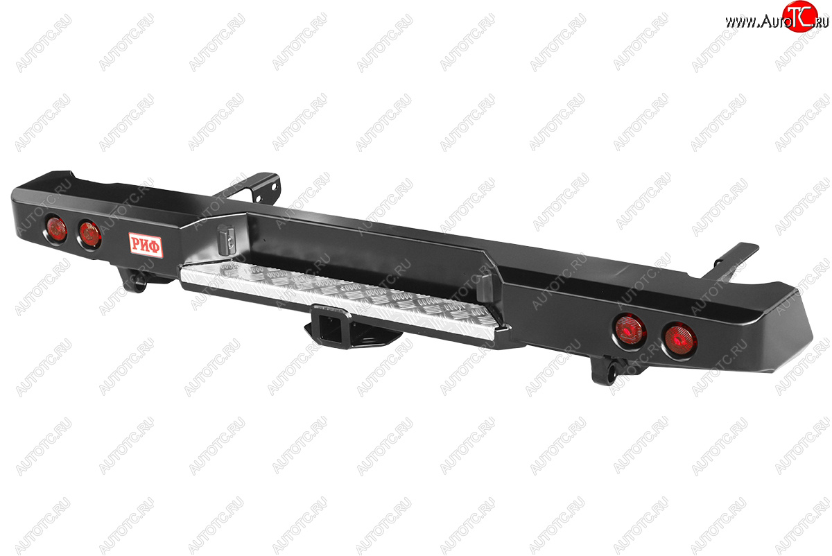 34 699 р. Бампер задний силовой (лифт 50 мм) РИФ Toyota Hilux AN10,AN20 дорестайлинг (2004-2008) (С квадратом под фаркоп и фонарями)  с доставкой в г. Майкоп