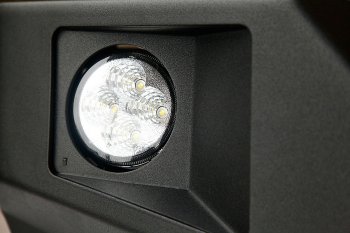 57 919 р. Бампер силовой передний РИФ Jeep Wrangler JK 3 дв. дорестайлинг (2006-2010) (с доп. фарами, без защитной дуги)  с доставкой в г. Майкоп. Увеличить фотографию 3