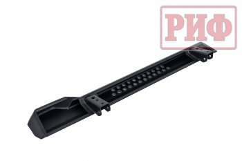 55 109 р. Защита порогов с подножкой РИФ Jeep Wrangler JK 3 дв. дорестайлинг (2006-2010)  с доставкой в г. Майкоп. Увеличить фотографию 6