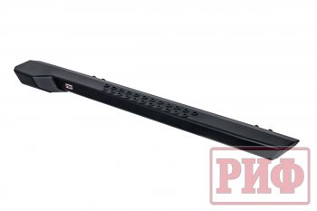 55 109 р. Защита порогов с подножкой РИФ Jeep Wrangler JK 3 дв. дорестайлинг (2006-2010)  с доставкой в г. Майкоп. Увеличить фотографию 7