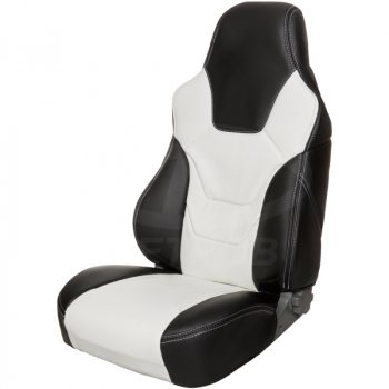 5 599 р. Чехлы (экокожа) ПЕТРОВ R.SPORT  Лада 2108 - 21099 (черный/белый)  с доставкой в г. Майкоп. Увеличить фотографию 2
