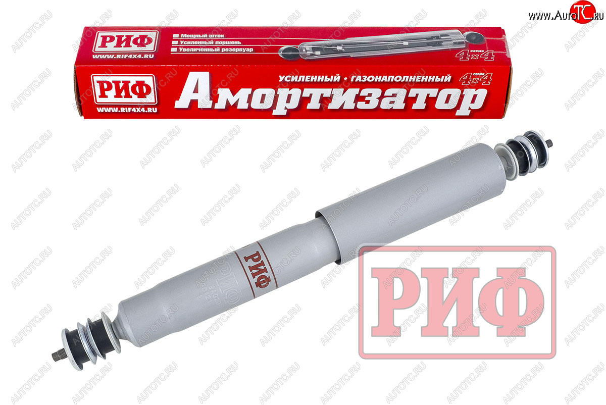 6 209 р. Амортизатор передний (усиленный, лифт +100, LH=RH, газовый) РИФ Nissan Patrol 5 Y61 дорестайлинг (1997-2001)  с доставкой в г. Майкоп