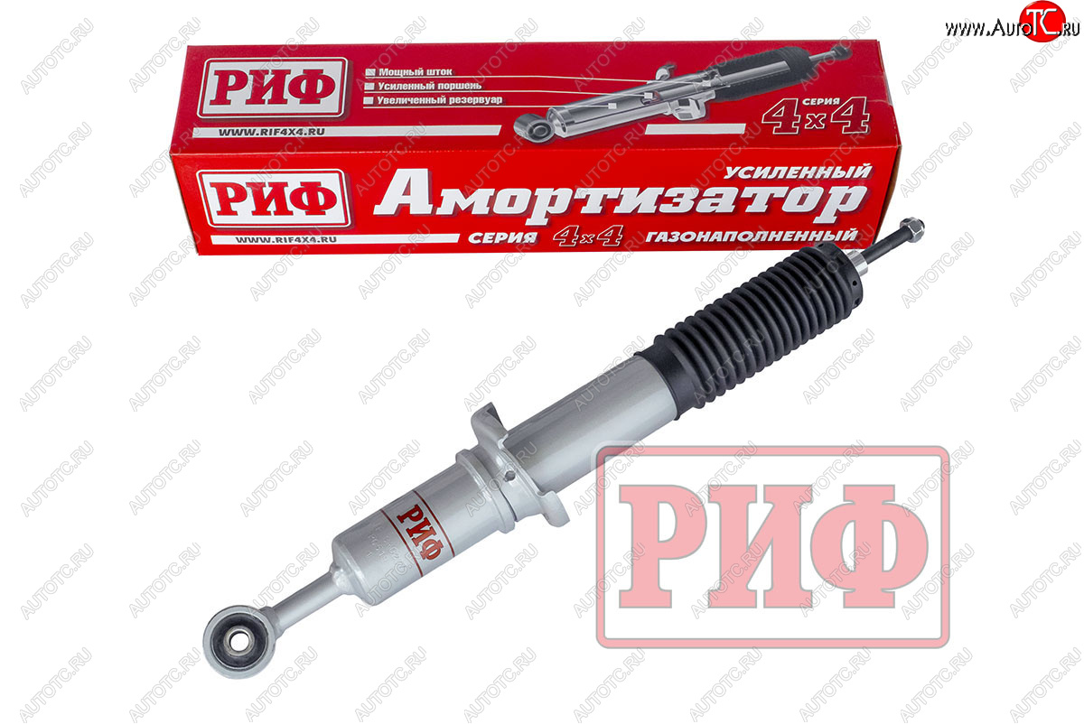 11 579 р. Амортизатор передний (усиленный, лифт +0-45, LH=RH, газовый) РИФ Toyota Hilux AN120 дорестайлинг (2016-2020)  с доставкой в г. Майкоп