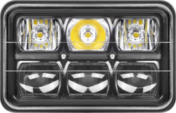 4 449 р. Встраиваемая универсальная светодиодная фара (167х107х81 мм 60W) РИФ Porsche Cayenne 958 рестайлинг (2014-2018)  с доставкой в г. Майкоп. Увеличить фотографию 2
