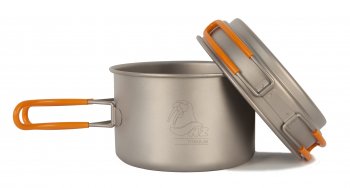 4 999 р. Кастрюля с крышкой 800 мл Kovea NZ Titanium Cookware 800 мл. KOVEA ts-012  с доставкой в г. Майкоп. Увеличить фотографию 1