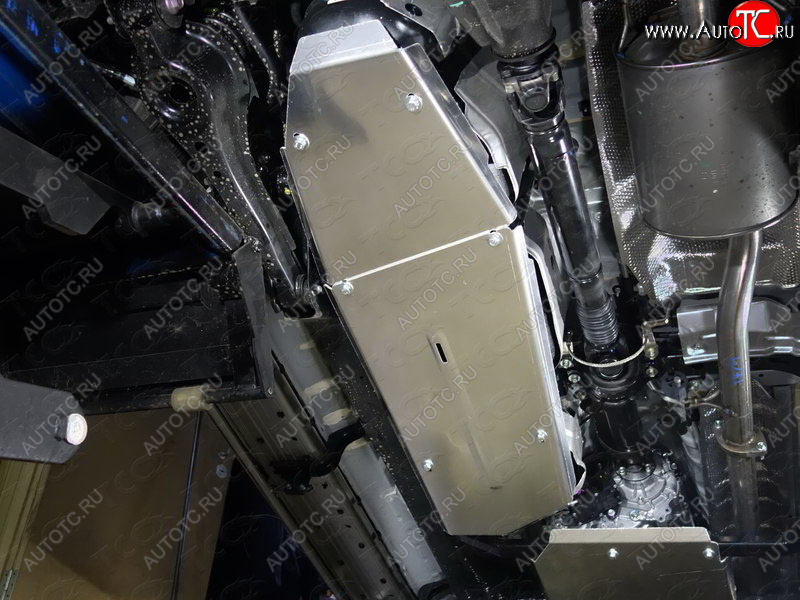 10 449 р. Защита бака (2 штуки, алюминий) TCC  Toyota Fortuner  AN160 (2015-2025) дорестайлинг, рестайлинг  с доставкой в г. Майкоп