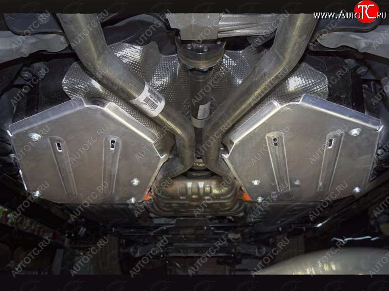 14 249 р. Защита бака (2 штуки, алюминий) TCC Jeep Grand Cherokee WK2 1-ый рестайлинг (2013-2018)  с доставкой в г. Майкоп