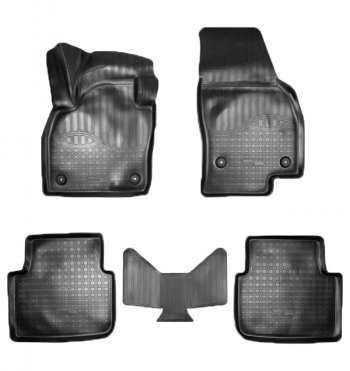Коврики салонные Noplast (3D) Skoda Kamiq (2019-2025) (Черные)