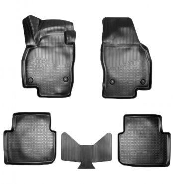 Коврики салонные Noplast (3D) Skoda Scala (2019-2025) (Черные)