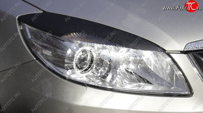 1 269 р. Реснички на фары RA  Skoda Combi  универсал (2010-2013) (Неокрашенные)  с доставкой в г. Майкоп
