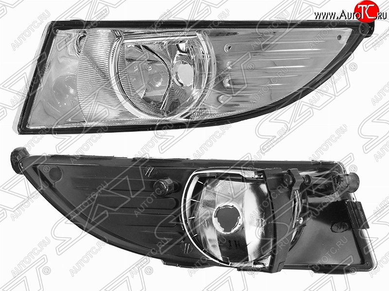 1 459 р. Левая противотуманная фара SAT (под одну лампу) Skoda Fabia Mk2 универсал рестайлинг (2010-2014)  с доставкой в г. Майкоп