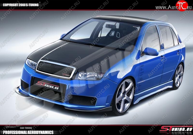 28 999 р. Передний бампер ST Skoda Fabia Mk1 седан рестайлинг (2004-2008)  с доставкой в г. Майкоп