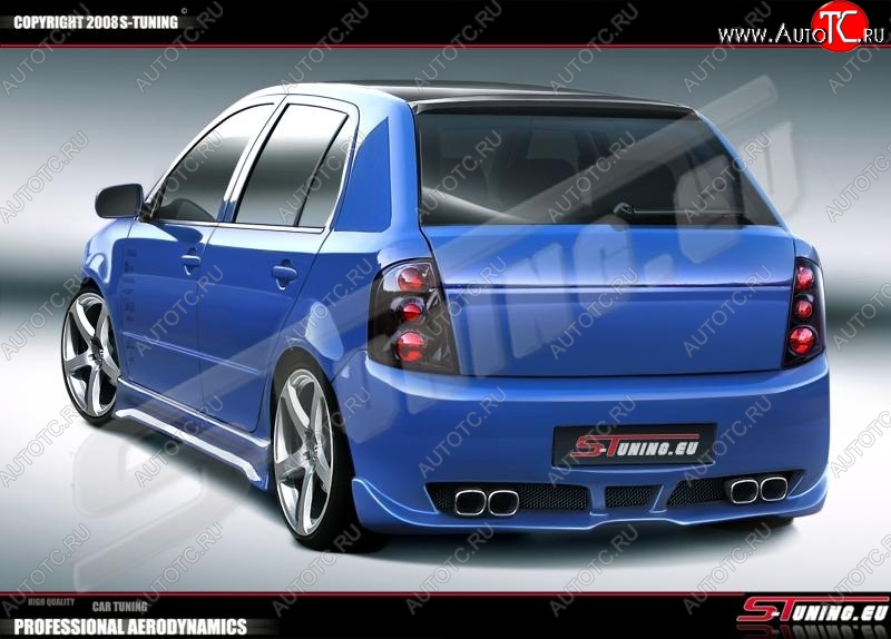 28 999 р. Задний бампер ST Skoda Fabia Mk1 седан рестайлинг (2004-2008)  с доставкой в г. Майкоп