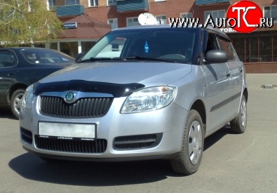 1 754 р. Дефлектор капота NovLine Skoda Fabia Mk2 универсал дорестайлинг (2007-2010)  с доставкой в г. Майкоп