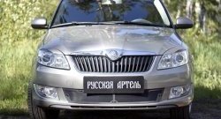 2 069 р. Защитная сетка решетки переднего бампера РА Skoda Fabia Mk2 универсал рестайлинг (2010-2014)  с доставкой в г. Майкоп. Увеличить фотографию 2