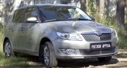 2 069 р. Защитная сетка решетки переднего бампера РА Skoda Fabia Mk2 универсал рестайлинг (2010-2014)  с доставкой в г. Майкоп. Увеличить фотографию 3