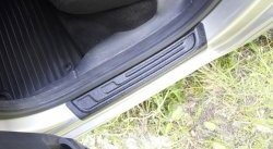 1 689 р. Накладки на порожки автомобиля RA (комплект 4 шт.) Skoda Fabia Mk2 хэтчбэк дорестайлинг (2007-2010)  с доставкой в г. Майкоп. Увеличить фотографию 6