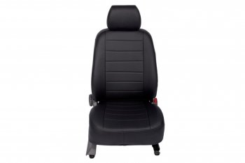 Чехлы на сиденья из экокожи Seintex Skoda Fabia Mk2 хэтчбэк дорестайлинг (2007-2010) (Черный)