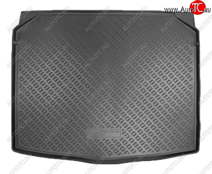 1 799 р. Коврик в багажник (комплектация с сидениями VarioFlex) Norplast Skoda Karoq NU7 дорестайлинг (2017-2021) (Черный)  с доставкой в г. Майкоп