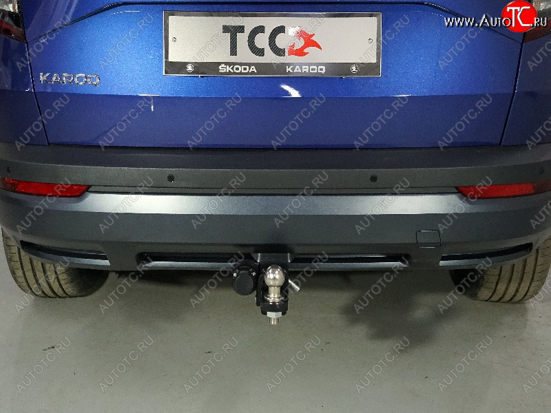 15 899 р. Фаркоп (тягово-сцепное устройство) TCC  Skoda Karoq  NU7 (2017-2025) дорестайлинг, рестайлинг (Оцинкованный, шар E)  с доставкой в г. Майкоп