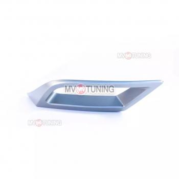 5 399 р. Имитация насадок глушителя MV-Tuning  Skoda Kodiaq  NU7 (2017-2021) дорестайлинг (SILVER (серебро))  с доставкой в г. Майкоп. Увеличить фотографию 4
