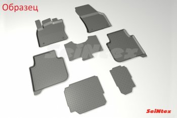 5 699 р. Коврики в салон Seintex (3D текстильные, 7 мест)  Skoda Kodiaq  NU7 (2017-2021) дорестайлинг  с доставкой в г. Майкоп. Увеличить фотографию 3