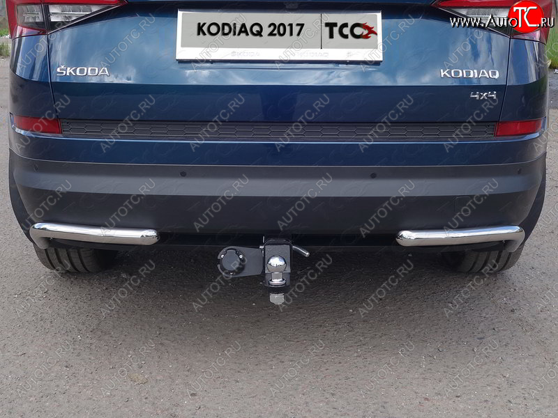 13 649 р. Фаркоп (тягово-сцепное устройство) TCC  Skoda Kodiaq  NU7 (2017-2021) дорестайлинг (Оцинкованный, шар E )  с доставкой в г. Майкоп
