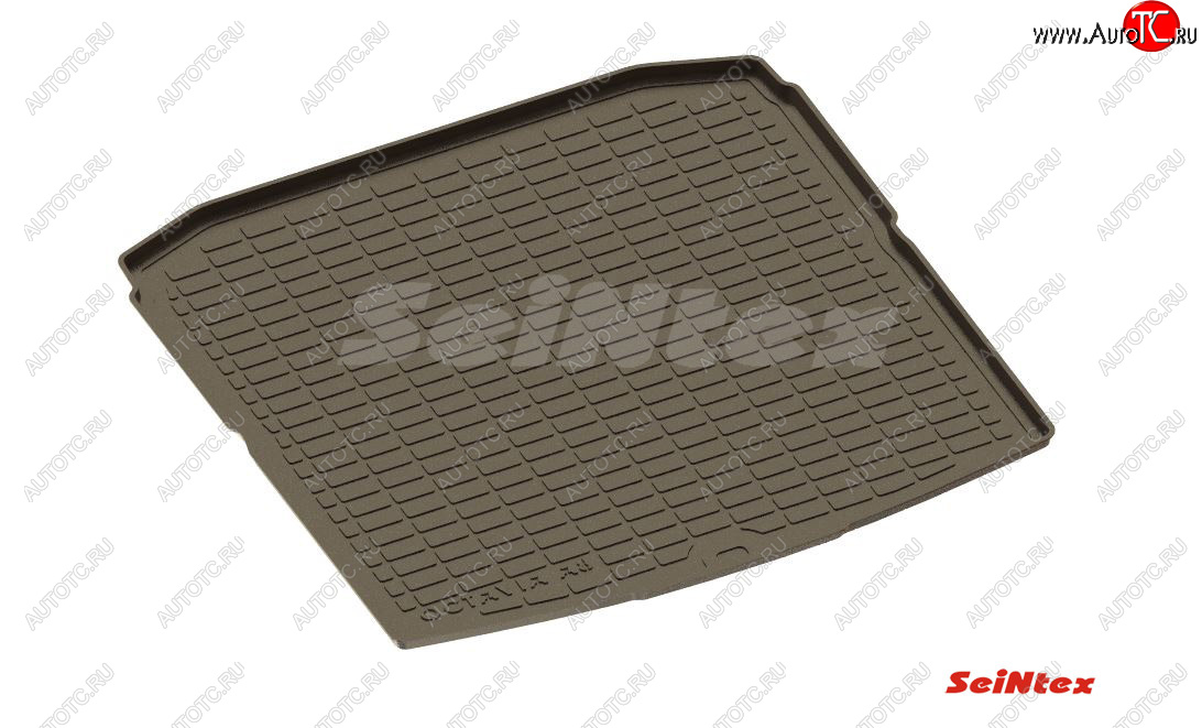 1 539 р. Коврик в багажник SeiNtex (полимерный)  Skoda Octavia  А8 (2019-2022) лифтбэк (Комплектация Active)  с доставкой в г. Майкоп