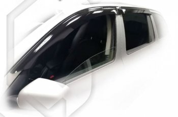 1 999 р. Дефлектора окон CA-Plastiс  Skoda Octavia  A5 (2004-2013) дорестайлинг лифтбэк, дорестайлинг универсал, лифтбэк рестайлинг, рестайлинг универсал (Classic полупрозрачный, без хром. молдинга)  с доставкой в г. Майкоп. Увеличить фотографию 2