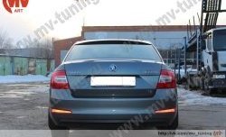 4 649 р. Козырёк на заднее стекло RS Skoda Octavia A7 дорестайлинг лифтбэк (2012-2017) (Неокрашенный)  с доставкой в г. Майкоп. Увеличить фотографию 3