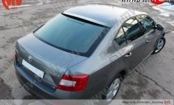 4 649 р. Козырёк на заднее стекло RS Skoda Octavia A7 дорестайлинг лифтбэк (2012-2017) (Неокрашенный)  с доставкой в г. Майкоп. Увеличить фотографию 2