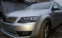 2 699 р. Сетка (для комплектации Ambition, Elegance) на бампер Russtal (хром) Skoda Octavia A7 дорестайлинг лифтбэк (2012-2017)  с доставкой в г. Майкоп. Увеличить фотографию 4