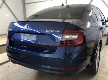 3 399 р. Лип спойлер АВТОКРАТ Skoda Octavia A7 дорестайлинг лифтбэк (2012-2017) (Неокрашенный)  с доставкой в г. Майкоп. Увеличить фотографию 2