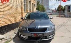 1 999 р. Вставки в нижнюю часть бампера в стиле RS Skoda Octavia A7 дорестайлинг универсал (2012-2017) (Неокрашенные)  с доставкой в г. Майкоп. Увеличить фотографию 2