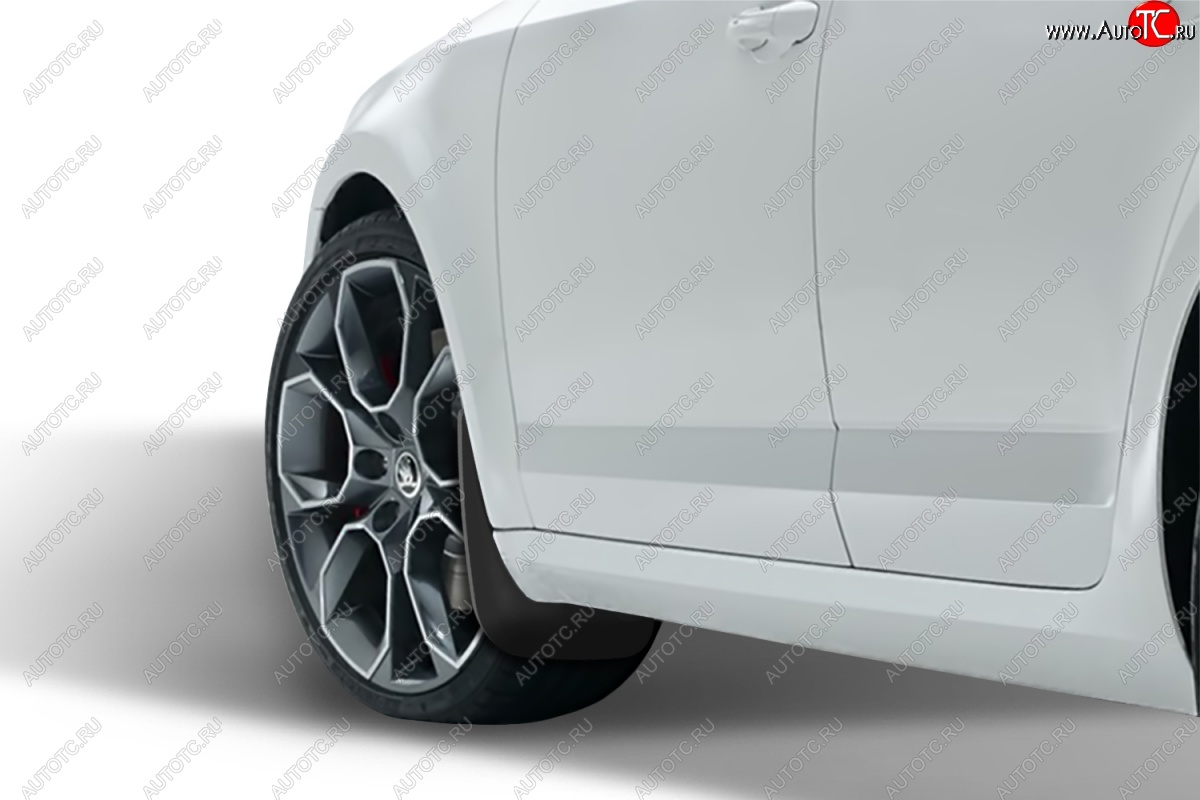 4 799 р. Брызговики Frosch Skoda Octavia A7 дорестайлинг лифтбэк (2012-2017) (Передние)  с доставкой в г. Майкоп