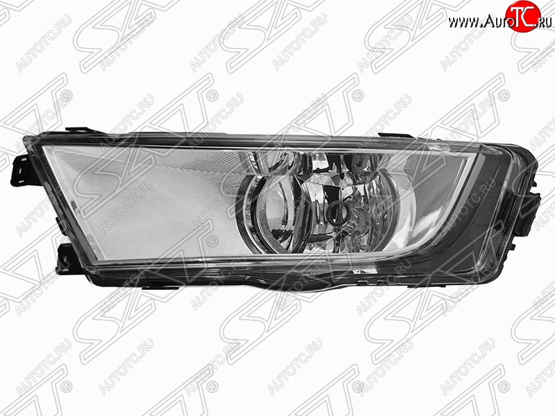 1 369 р. Левая противотуманная фара SAT (хром) Skoda Octavia A7 дорестайлинг лифтбэк (2012-2017)  с доставкой в г. Майкоп