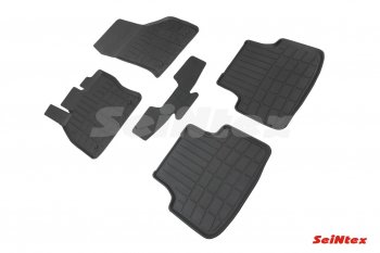2 169 р. Износостойкие коврики в салон Seintex (средние бортики) Skoda Octavia A7 рестайлинг универсал (2016-2020)  с доставкой в г. Майкоп. Увеличить фотографию 2