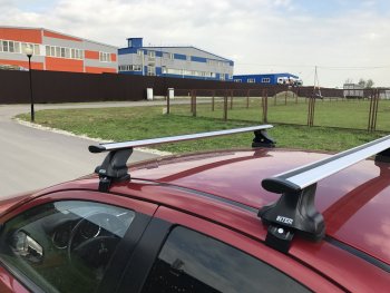 2 499 р. Комплект опор для поперечин Inter  Skoda Octavia  A7 (2012-2020) дорестайлинг лифтбэк, рестайлинг лифтбэк  с доставкой в г. Майкоп. Увеличить фотографию 3