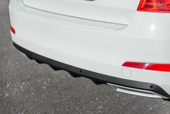 2 399 р. Накладка бампера (диффузор) MV-Tuning Skoda Octavia A7 дорестайлинг лифтбэк (2012-2017) (Глянец, Неокрашенная)  с доставкой в г. Майкоп. Увеличить фотографию 4