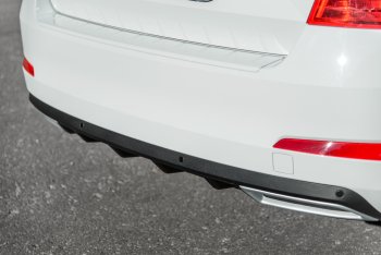 2 879 р. Накладка бампера (диффузор) MV-Tuning  Skoda Octavia  A7 (2012-2020) дорестайлинг лифтбэк, рестайлинг лифтбэк (Поверхность шагрень)  с доставкой в г. Майкоп. Увеличить фотографию 5
