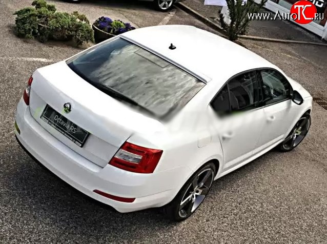 3 049 р. Козырёк на заднее стекло CT Skoda Octavia A7 дорестайлинг лифтбэк (2012-2017) (Неокрашенный)  с доставкой в г. Майкоп